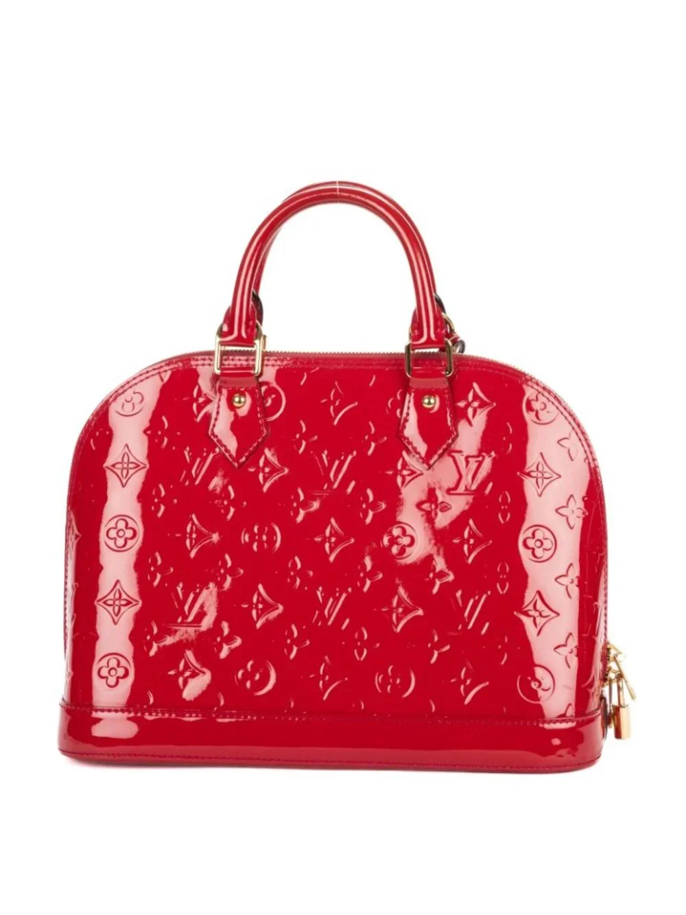 Louis Vuitton Alma Pomme D'amour Monogram Vernis Handbag